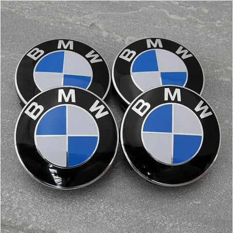 BMW wheel hub blue cover 58MM